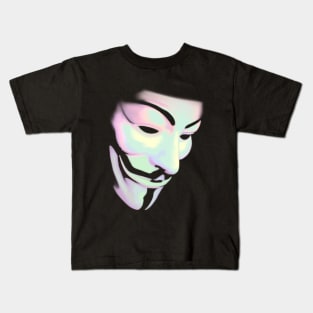 V for Vendetta Guy Fawkes Mask Kids T-Shirt